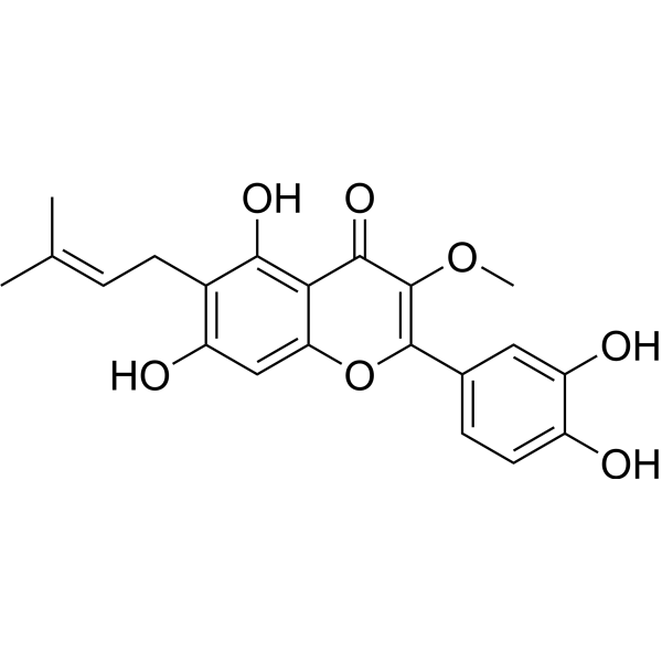 6-Prenylquercetin-3-Me ether 151649-34-2